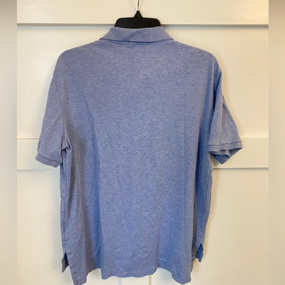 Polo Ralph‎ Lauren Men's Light Blue Heather Pima Soft Touch - Size L - EUC